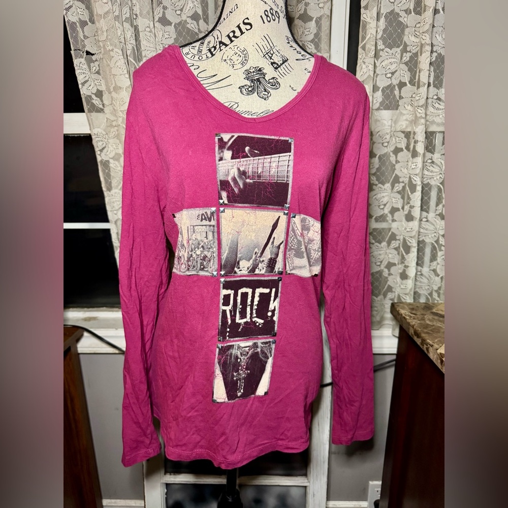 Hoodie with Rock Cross and embellishments.